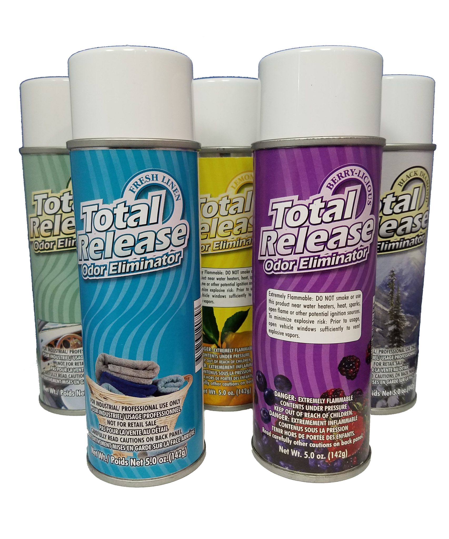 Total Release Odor Fogger aerosol cans.